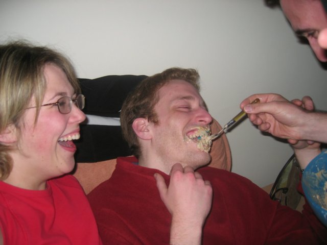 Konrad gets fed