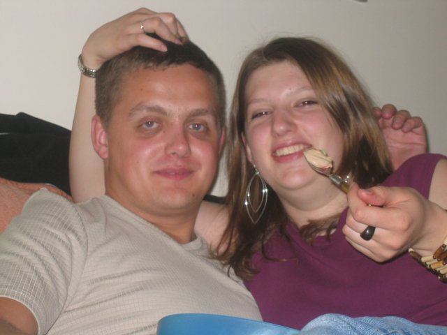 Alice feeding me Vodka jelly