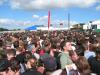 The queue to get in