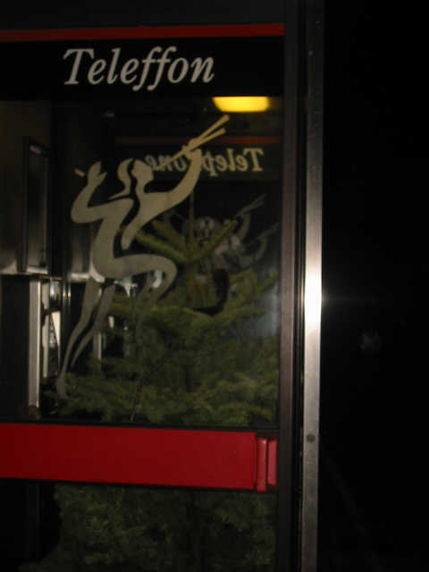Hello! I'm in a phone box!