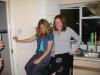 Angela and Claire enjoying the washing machine