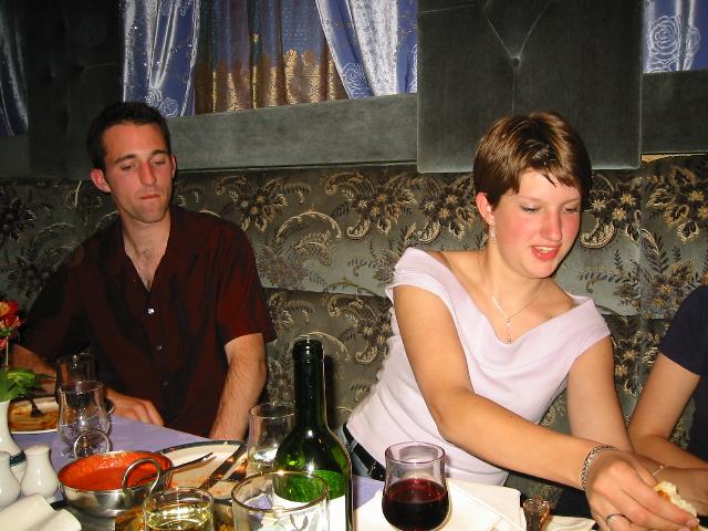 Alice spies some spare Naan bread