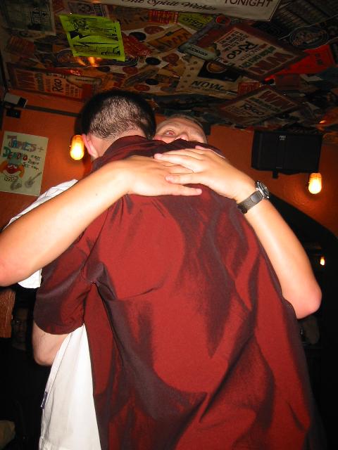 Teddy gets a hug