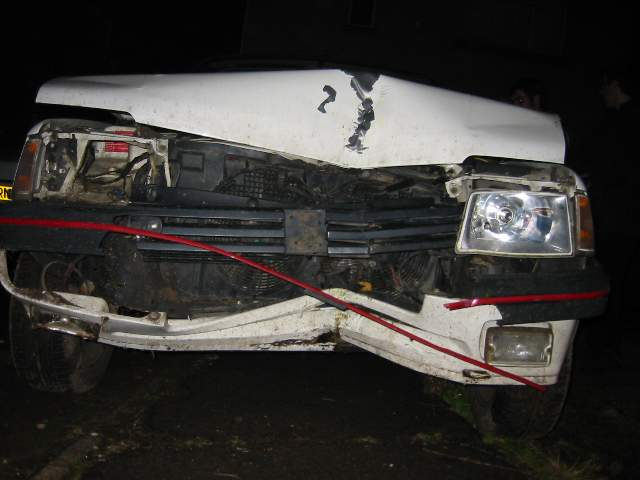 Front view of the car once back at 57