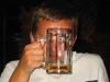 Through the drinking glass