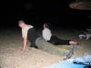 Reuben and Helen doing Yoga