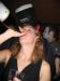 Angela drinking Champagne