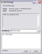 Message reply screen